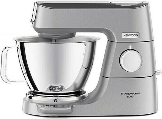 Kenwood Titanium Chef Baker KVC85.124SI Κουζινομηχανή 1200W με Ανοξείδωτο Κάδο 5lt KVC85.124SI