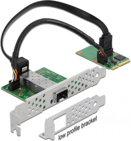 DeLock Κάρτα PCIe σε θύρες LAN 1xSFP i210, LAN-Adapter (95267)