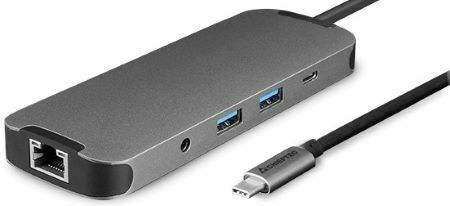 Chieftec DSC-901 USB-C Docking Station με HDMI 4K PD Ethernet Μαύρο