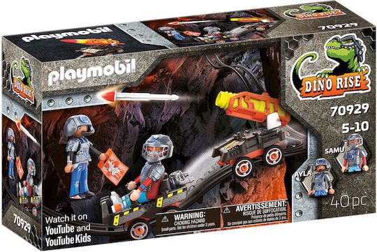 Playmobil Dino Rise Μαχητές με Όχημα Μεταφοράς Πυραύλων για 5-10 ετών 70929