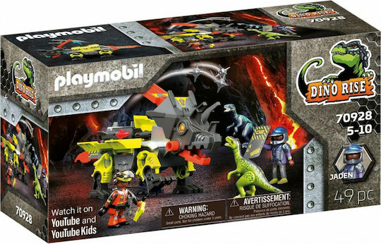 Playmobil Dino Rise Ρομπότ Δεινόσαυρος & Πολεμιστές για 5-10 ετών 70928