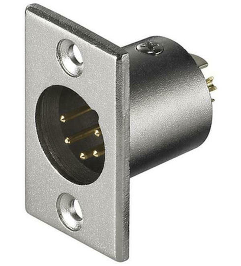 Goobay Ενωτικό Καλωδίων XLR M 5 pin Ανοξείδωτο ατσάλι (11966)