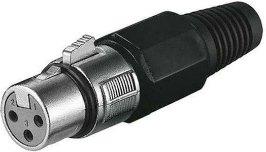 Goobay Βύσμα XLR female 3pin Μαύρο 11755