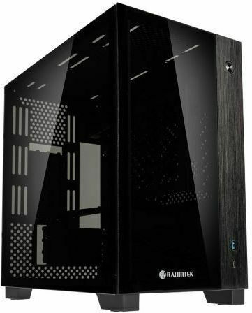 Raijintek Paean Mini Gaming Mini Tower Κουτί Υπολογιστή με Πλαϊνό Παράθυρο Μαύρο