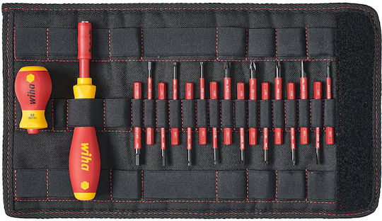 Wiha Κατσαβίδι με 18 Εναλλασσόμενες Μύτες Slimvario Starter 41231