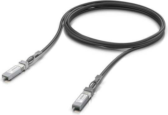 Ubiquiti Καλώδιο Οπτικής Ίνας SFP+ 3m Μαύρο 1τμχ UACC-DAC-SFP28-3M