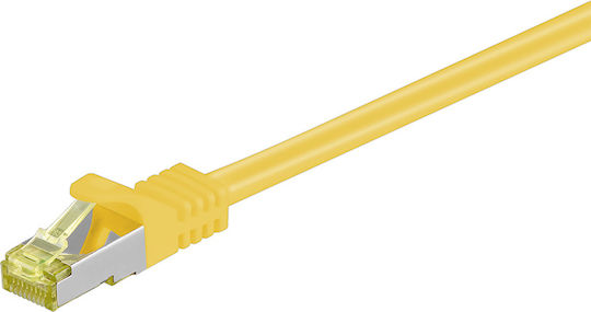 Goobay S/FTP Cat.7 Καλώδιο Δικτύου Ethernet 0.5m Κίτρινο 1τμχ 91575