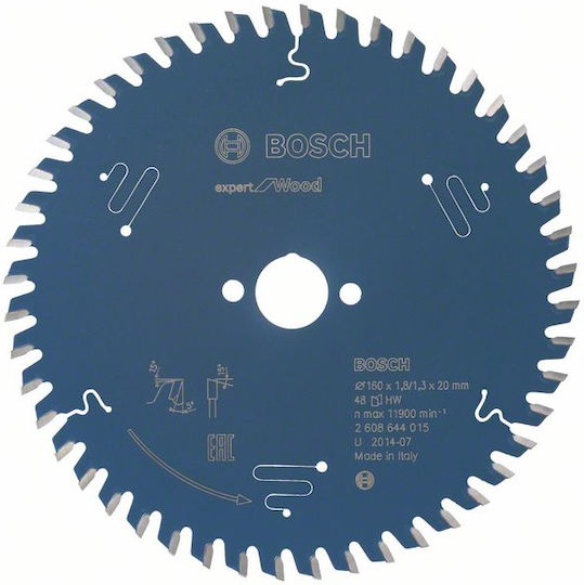 Bosch Δίσκος Κοπής Ξύλου 160mm 2608644015