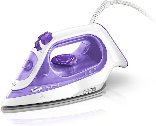 Braun TexStyle 3 SI 3042 Vi Σίδερο Ατμού 2350W με Κεραμική Πλάκα και Συνεχόμενη Παροχή 45gr/min