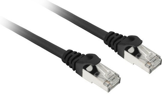 Sharkoon S/FTP Cat.7a Καλώδιο Δικτύου Ethernet 5m Μαύρο 1τμχ