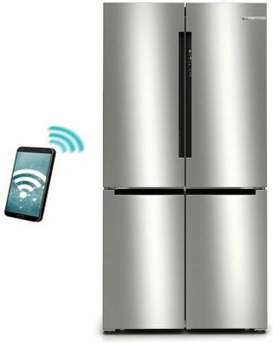 Bosch Ψυγείο Ντουλάπα 605lt Total NoFrost Υ183xΠ91xΒ73.1εκ. Inox KFN96APEA