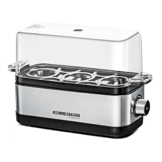 Rommelsbacher ER 300 Βραστήρας Αυγών 3 Θέσεων 300W Ασημί