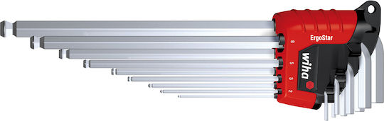 Wiha Σετ 9 Κλειδιά Allen σε Σχήμα L 369R 37351