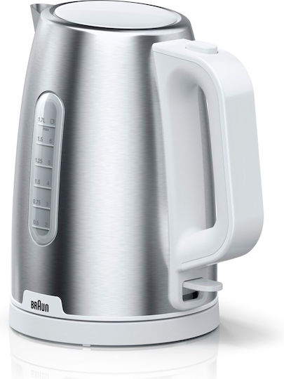 Braun Pureshine Βραστήρας 1.7lt 2200W Ασημί