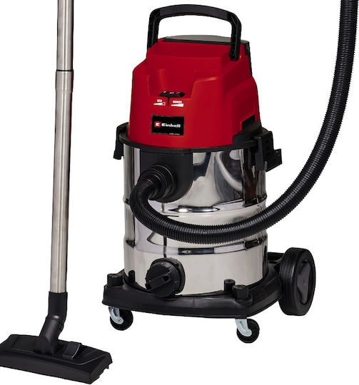 Einhell Tevc 36/25 Li Ssolo Επαναφορτιζόμενη Σκούπα Υγρών / Στερεών Χωρίς Φορτιστή και Μπαταρία με Ανοξείδωτο Κάδο 25lt