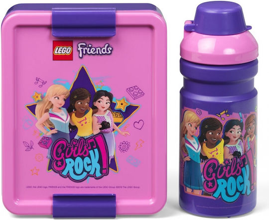 LEGO Friends Πλαστικό Παιδικό Σετ Φαγητού 0.39lt Πολύχρωμο 13.5 x 17 x 7εκ. 246883