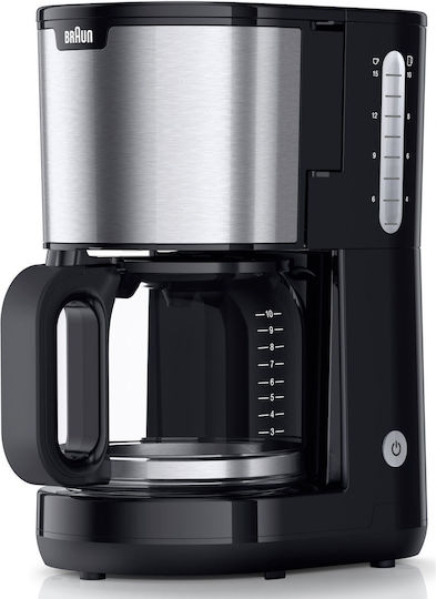 Braun KF 1500 BK Καφετιέρα Φίλτρου 1000W Silver
