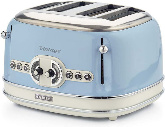 Ariete Vintage 00C015605AR0 Φρυγανιέρα 4 Θέσεων 1600W Μπλε