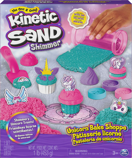 Spin Master Παιχνίδι Κατασκευών με Άμμο Kinetic Sand Unicorn Bake Shoppe για Παιδιά 3+ Ετών 6065201