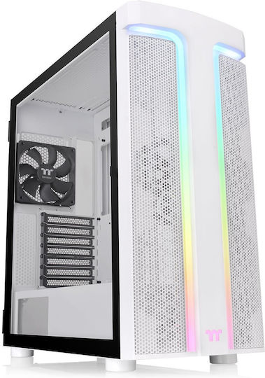 Thermaltake H590 ARGB Gaming Κουτί Υπολογιστή με Πλαϊνό Παράθυρο Λευκό