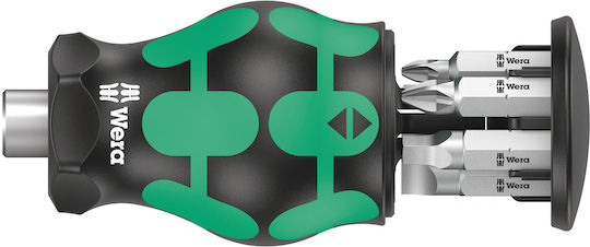 Wera Κατσαβίδι με 6 Εναλλασσόμενες Μύτες Kraftform Kompakt Stubby Magazin 5 05008878001