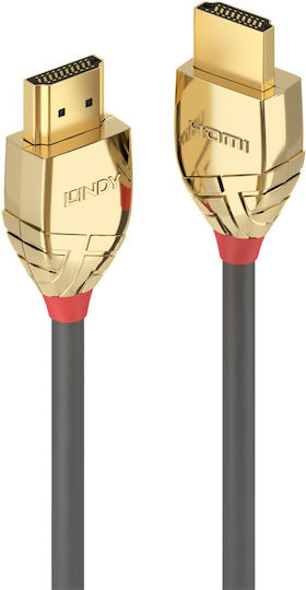 Lindy HDMI 1.4 Cable HDMI male - HDMI male 1m Γκρι 37601