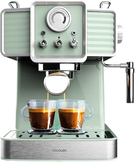 Cecotec Express Power Espresso 20 Traditional Μηχανή Espresso 1350W Πίεσης 20bar Light Green