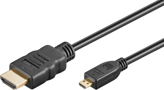 Goobay Cable micro HDMI male - HDMI male 2m Μαύρο 53785
