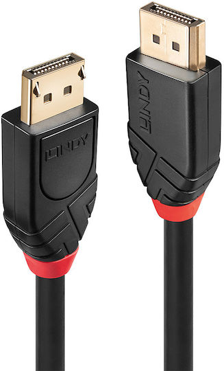 Lindy Cable DisplayPort male - DisplayPort male 20m Μαύρο (41081)