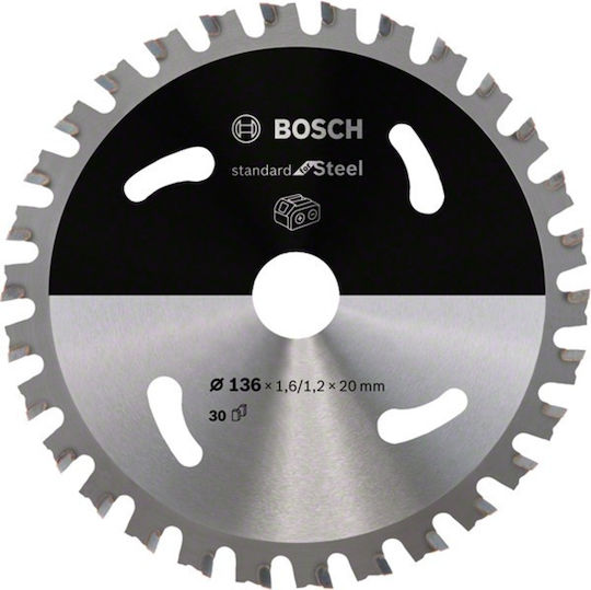 Bosch Standard Δίσκος Κοπής Ξύλου 136mm 2608837746