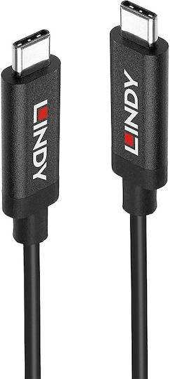Lindy USB 3.2 Cable USB-C male - USB-C 60W Μαύρο 3m (43348)