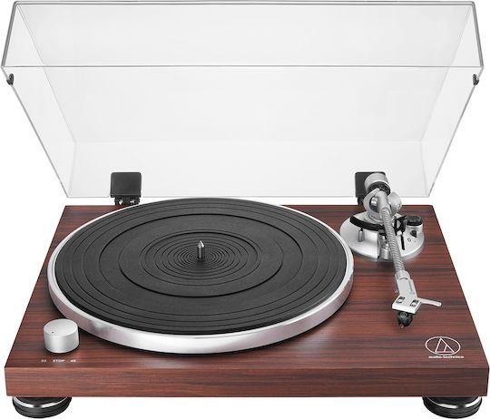 Audio Technica AT-LPW50BTRW Πικάπ με Belt Drive και Προενίσχυση Καφέ