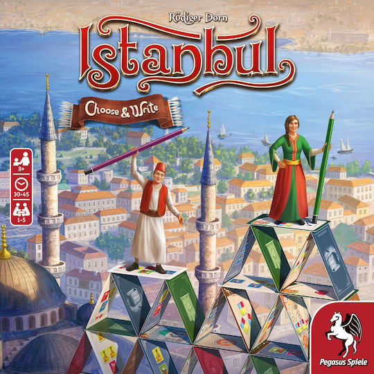 Επιτραπέζιο Παιχνίδι Istanbul – Choose & Write για 1-5 Παίκτες 8+ Ετών 55114G (EN) Pegasus Spiele