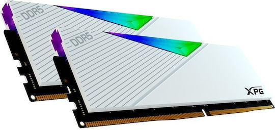 Adata XPG Lancer DDR5 32GB RAM με 2x16GB Modules και Ταχύτητα 6000 για Desktop AX5U6000C3016G-DCLARWH