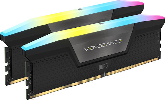 Corsair Vengeance 96GB DDR5 RAM με 2 Modules 2x48GB και Ταχύτητα 5600 για Desktop CMH96GX5M2B5600C40