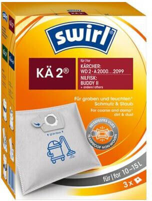 Swirl KAE 2 Σακούλες Σκούπας 3τμχ Συμβατή με Σκούπα Einhell