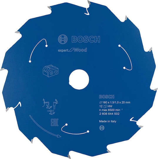 Bosch Δίσκος Κοπής Ξύλου 160mm 2608644502