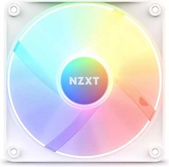 NZXT F120 RGB Core Case Fan με Σύνδεση 4-Pin PWM Λευκό