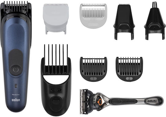 Braun Επαναφορτιζόμενη Κουρευτική Μηχανή Μπλε MGK7410