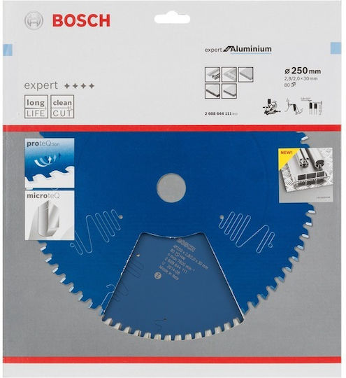 Bosch Expert Δίσκος Κοπής Αλουμινίου 250mm 2608644111