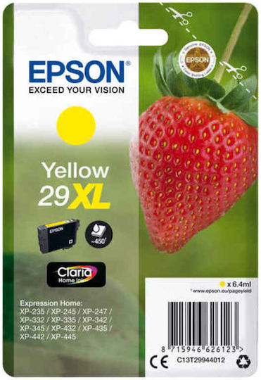 Epson 29XL Γνήσιο Μελάνι Εκτυπωτή InkJet Κίτρινο (C13T29944022)