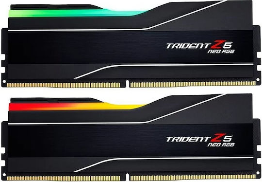 G.Skill Trident Z5 Neo RGB DDR5 96GB RAM με 2x48GB Modules και Ταχύτητα 5600 για Desktop F5-5600J4040D48GX2-TZ5NR