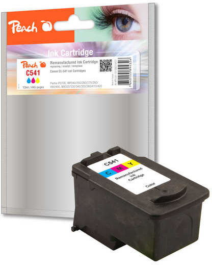 Peach 316477 Γνήσιο Μελάνι Εκτυπωτή InkJet Κίτρινο / Κυανό / Ματζέντα (PI100-157)