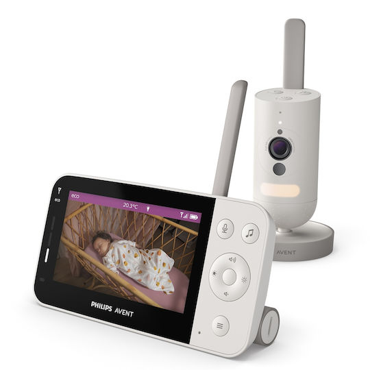 Philips Ασύρματη Ενδοεπικοινωνία Μωρού με Κάμερα & Οθόνη 4.3" , Αμφίδρομη Επικοινωνία & Νανουρίσματα SCD921/26