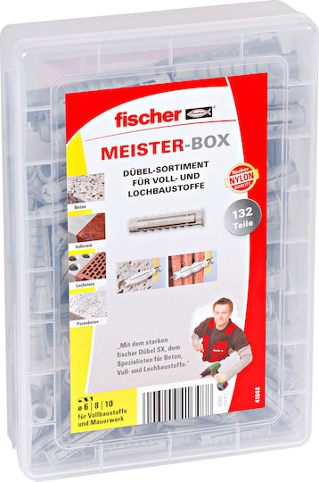 fischer Ούπα Πλαστικό 132τμχ 41648