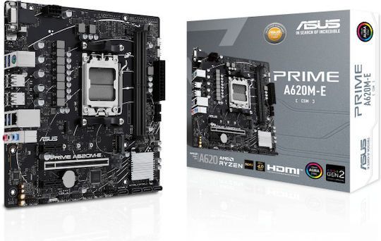 Asus Prime A620M-E-CSM Motherboard Micro ATX με AMD AM5 Socket 90MB1F50-M0EAYC