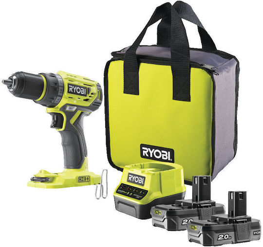 Ryobi R18DD7-220S Δραπανοκατσάβιδο Μπαταρίας Brushless 18V 2x2Ah 5133004533