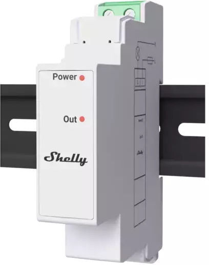 Shelly Pro 3EM Switch Add-On Ρελέ Ράγας Ισχύος 2A με Τάση 3.3V