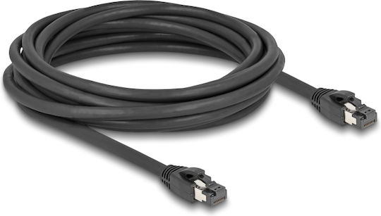 DeLock S/FTP Cat.8.1 Καλώδιο Δικτύου Ethernet 5m Μαύρο 1τμχ 80236