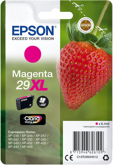 Epson 29XL Γνήσιο Μελάνι Εκτυπωτή InkJet Ματζέντα (C13T29934022)